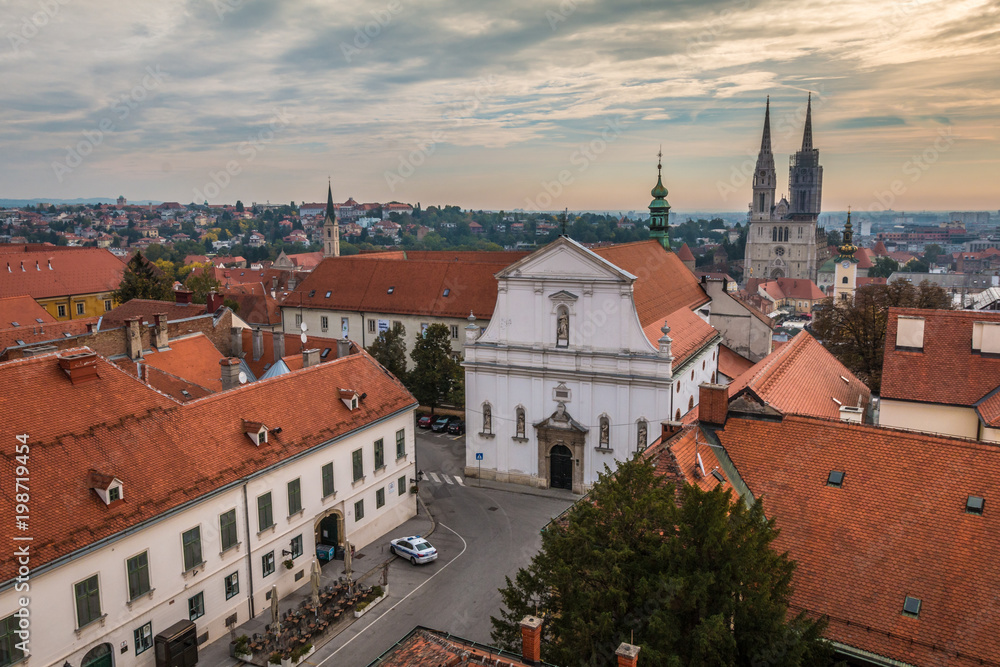 Fototapeta premium Old church in Zagreb