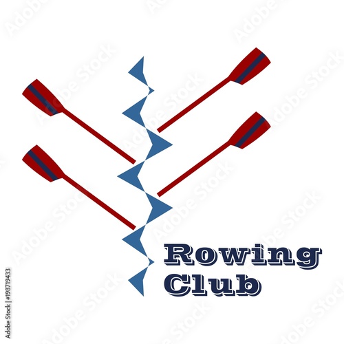 Vector logo for rowing club