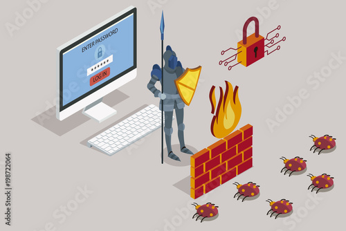 Security data protection with firewall photo