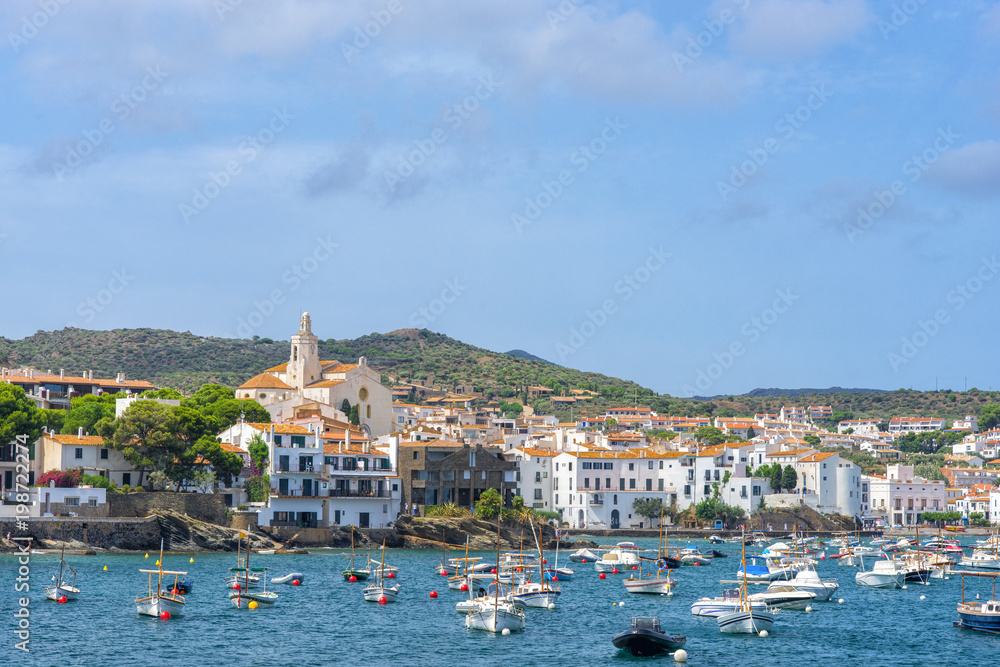 Wonderful landscape of the famous Spanish town Cadaques