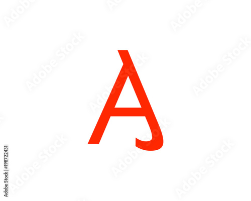 aj letter logo