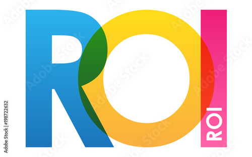 ROI Vector Letters Icon