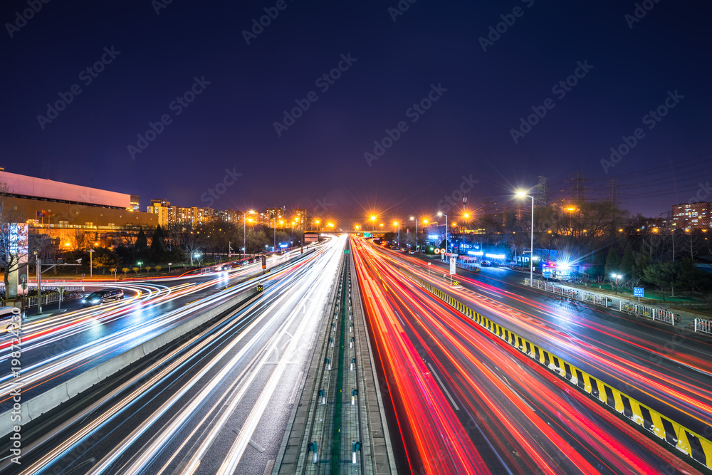 Fototapeta premium busy traffic in urban