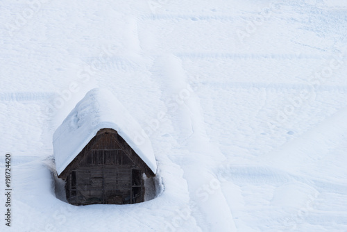 Shirakawako with snow fall in Takayama Japan



 photo