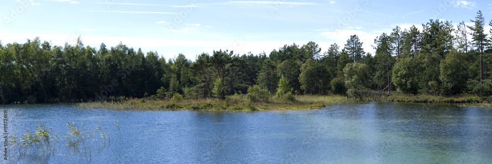 Laesoe / Denmark: Dreamy swimming pond in the woods near Byrum Laesoe / Denmark: Dreamy swimming pond in the woods near Byrum