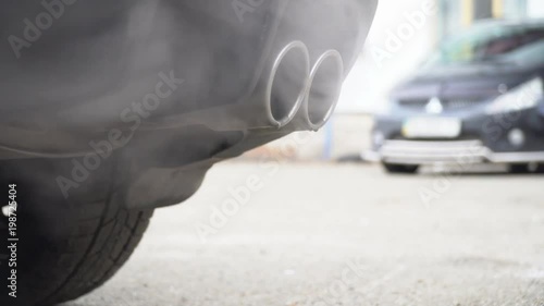 Exhaust gases from the engine's combustion is incomplete.