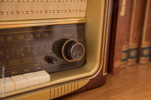 Wallpaper Mural closeup of ancient radio on display Torontodigital.ca