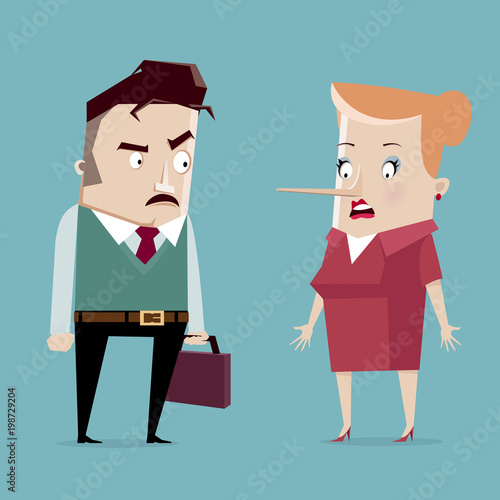Man Catches Woman Lying