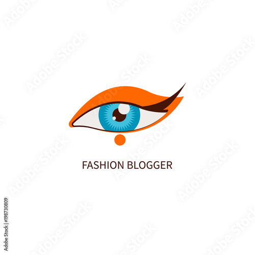Fashion blogger, eye makeup