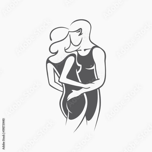 Sexy fitness naked girl with a chic figure. Intimate sexy lady, model in a pose. Lovely  ass In swimsuit, panties. Drawn graphics for design, Abstraction background