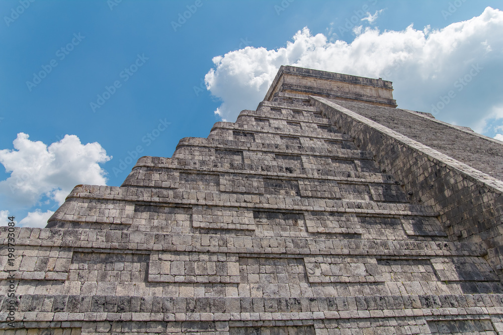 Kukulkan pyramid. Monument of Chichen Itza snake pyramid Mexico Yucatan. Kukulkan pyramid. Monument of Chichen Itza snake pyramid Mexico Yucatan.