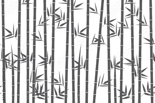 Green bamboo background. Vector illustration © Manovector