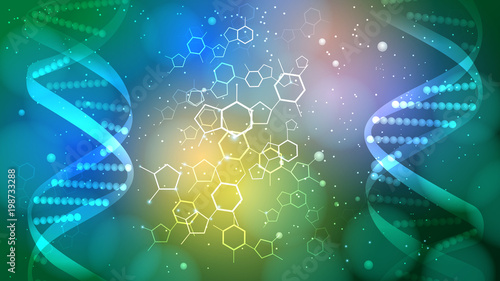 DNA vector medical background