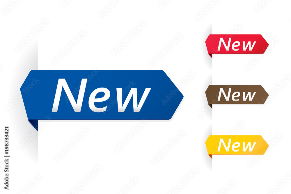 Set of new label design. Vector illustration Set of new label design. Vector illustration