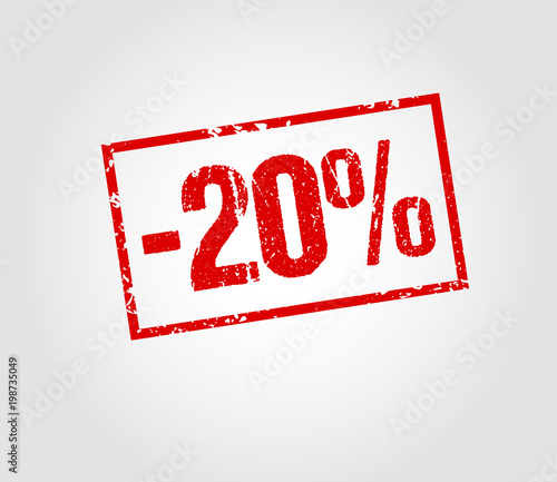 20 Percent Off Stamp