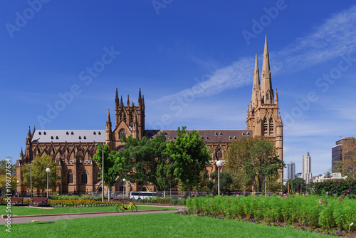Photography St. Mary Cathedral in Sydney city