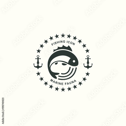 Set of sea and nautical typography badges and design elements. Templates for company icon or web decoration. Marine cruise, beach resort, shipbuilding. Vector collection. Logotype Logo