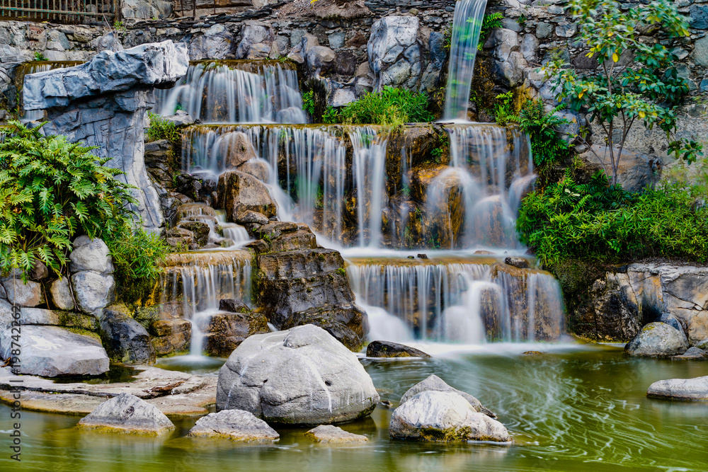 Obraz premium Waterfall Parque Doramas