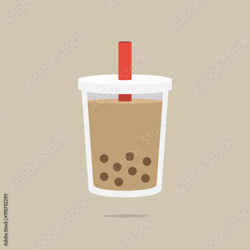 Bubble tea icon vector