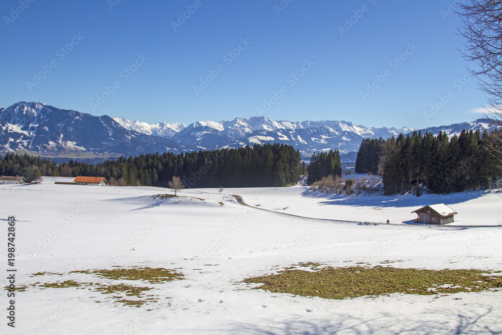 Allgäu - Diepolz - Immenstadt - Wandern - Alpen - Grünten - Berge - Schnee - Schmelzen