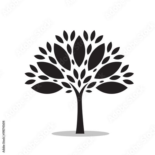Ekologiczne drzewo ilustracja wektorowa