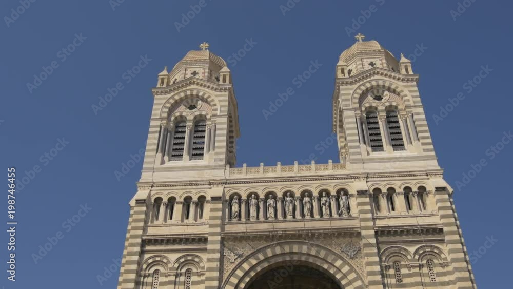 The Marseilles Cathedral towers The Marseilles Cathedral towers