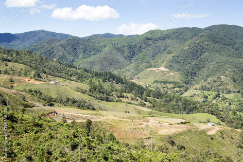 Beautiful landscape of Colombian mountain