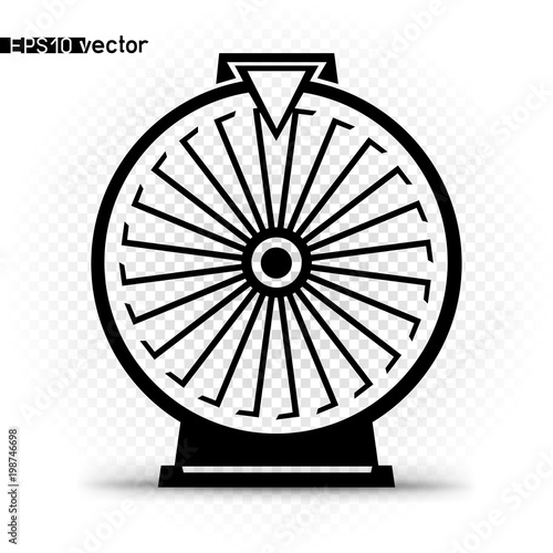 fortune wheel black silhouette