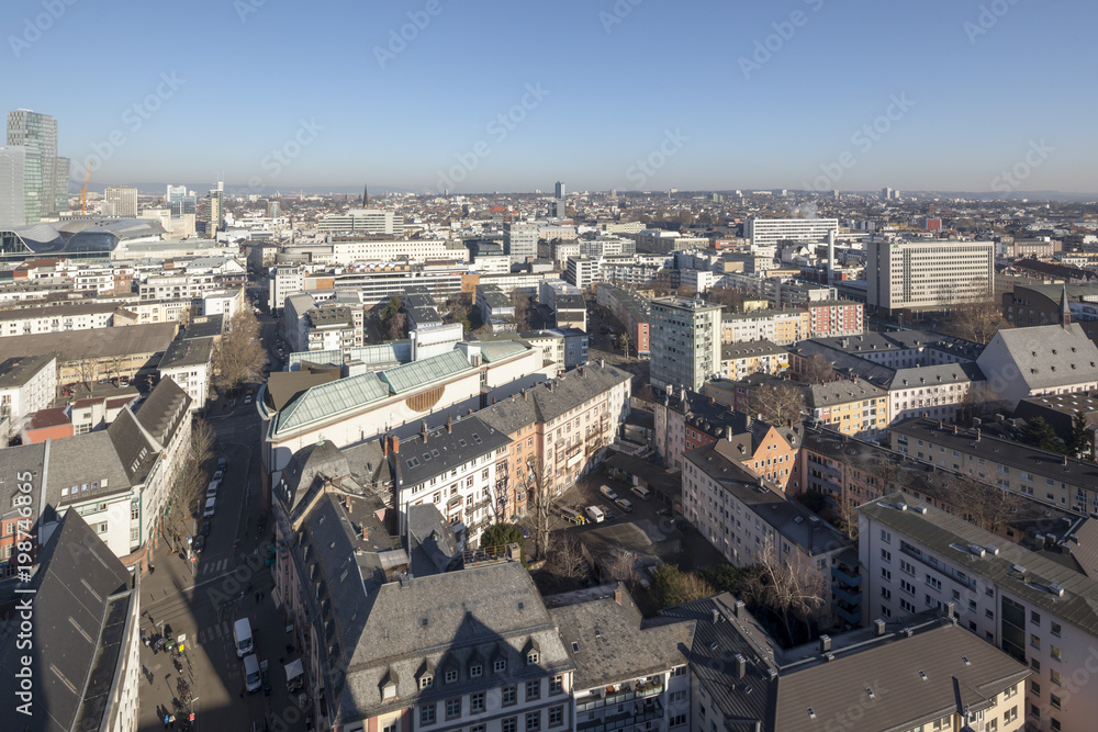 Blick vom Domturm Frankfurt Richtung Norden Blick vom Domturm Frankfurt Richtung Norden