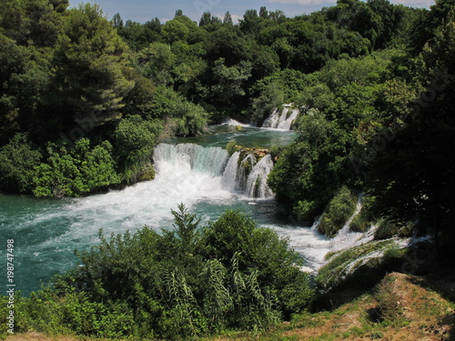 Landscape in Krka National Park in Croatia  