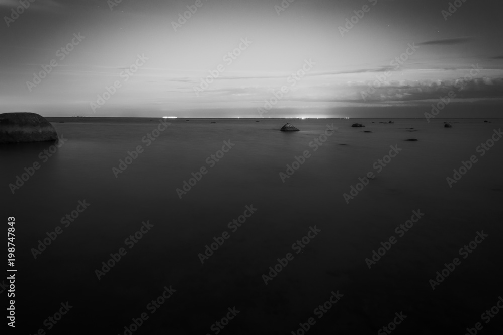 Obraz premium black and white landscape.