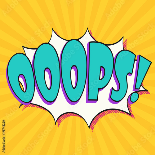 Comics text sound effects. Bubble speech phrase. Vector illustration
