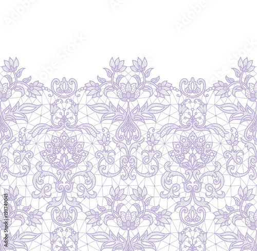 Seamless lilac lace