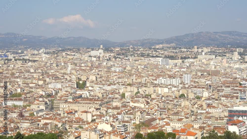 Panoramic view of the city of Marseilles Panoramic view of the city of Marseilles