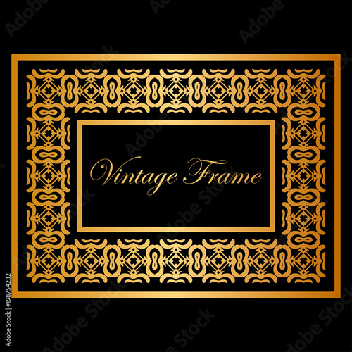 Vintage ornamental frame