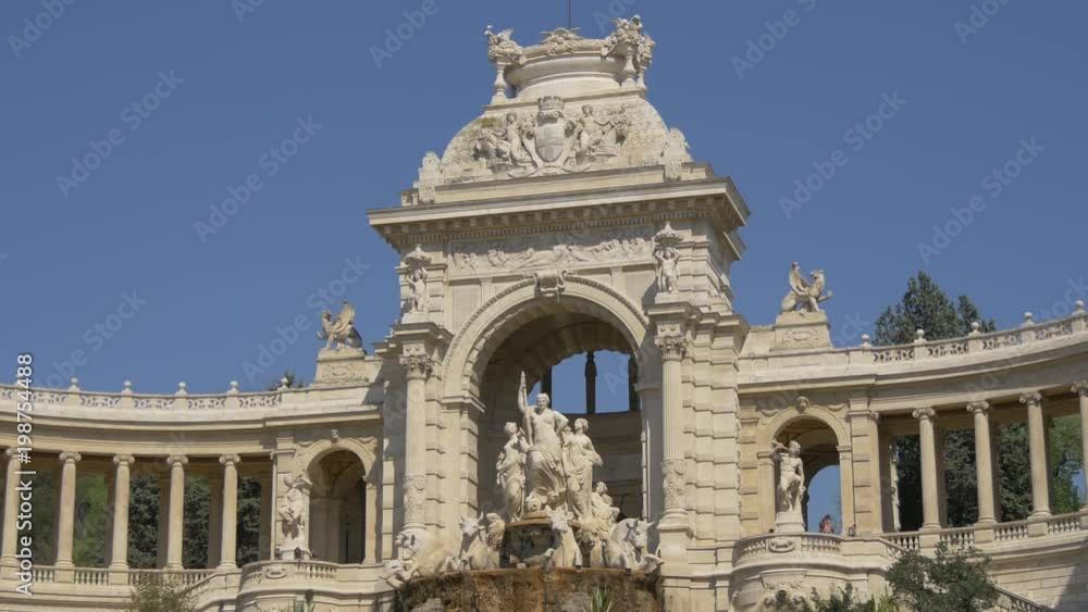 The statues of the Palais Longchamp, Marseilles