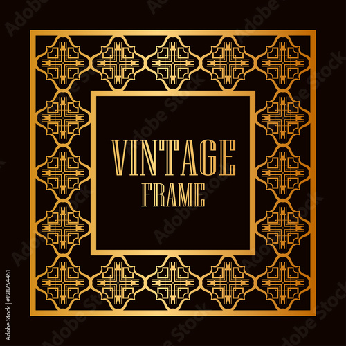 Vintage ornamental frame