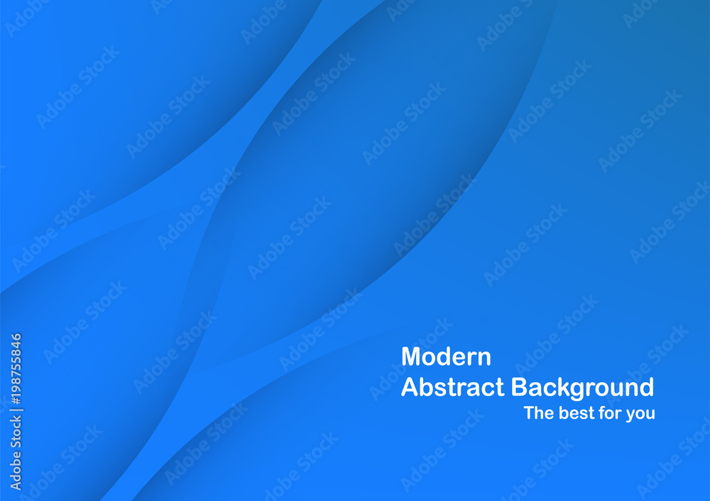 Abstract blue curve background with copy space for white text. Modern template design for cover, brochure, web banner and magazine. Abstract blue curve background with copy space for white text. Modern template design for cover, brochure, web banner and magazine.