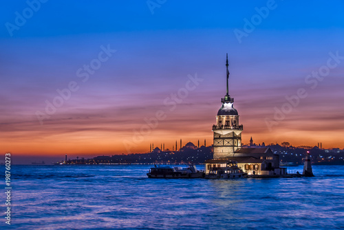Istanbul, Turkey, 8 January 2011: The Maiden's Tower