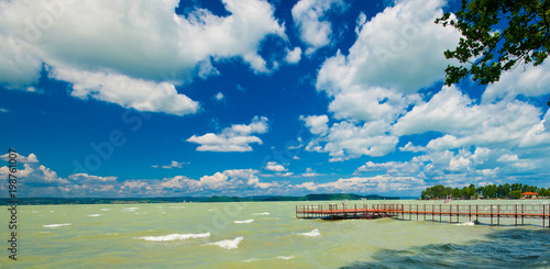Lake Balaton in summer