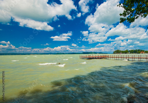 Lake Balaton in summer