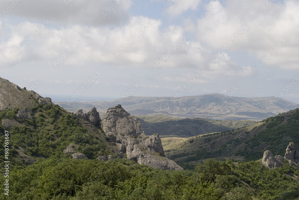 Crimean mountains near the village of Novyi Svit