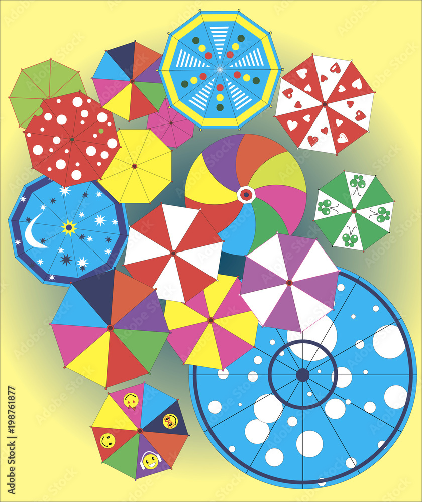 umbrellas of positive mood umbrellas of positive mood