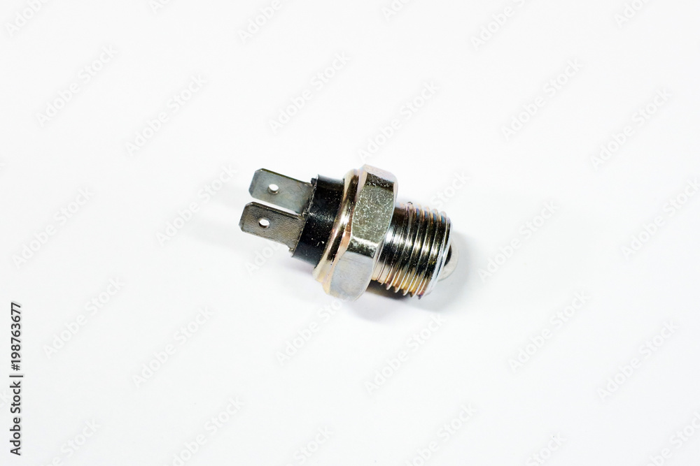 car reversing light sensor isolated on white background car reversing light sensor isolated on white background