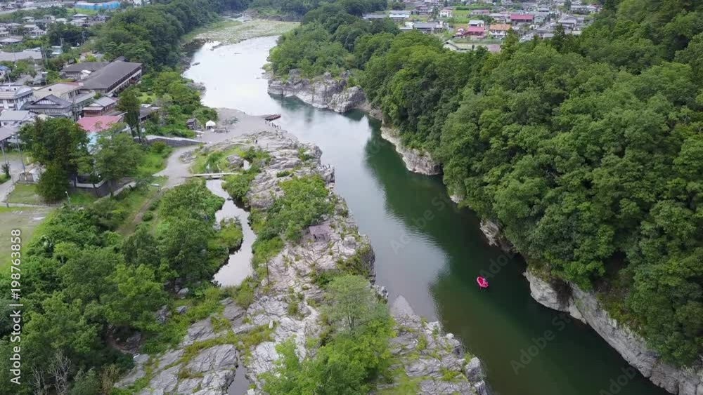 Japan Autumn Color Drone in River Mountain 紅葉 ドローン 日本 Japan Autumn Color Drone in River Mountain 紅葉 ドローン 日本