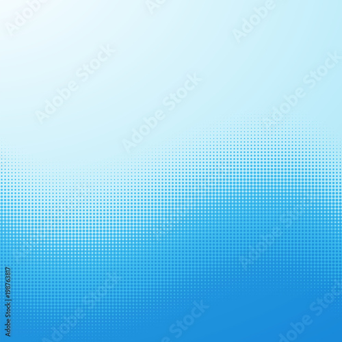 Screentone Graphics_Halftone Gradation_Blue Dots