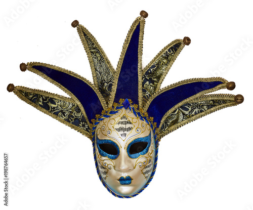Isolated Venetian mask on a white background