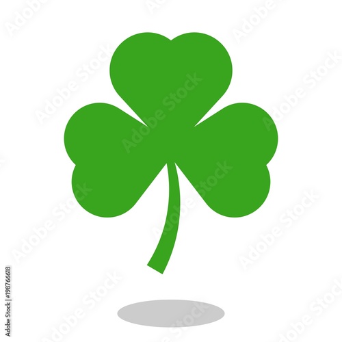 Shamrock icon isolated on white background