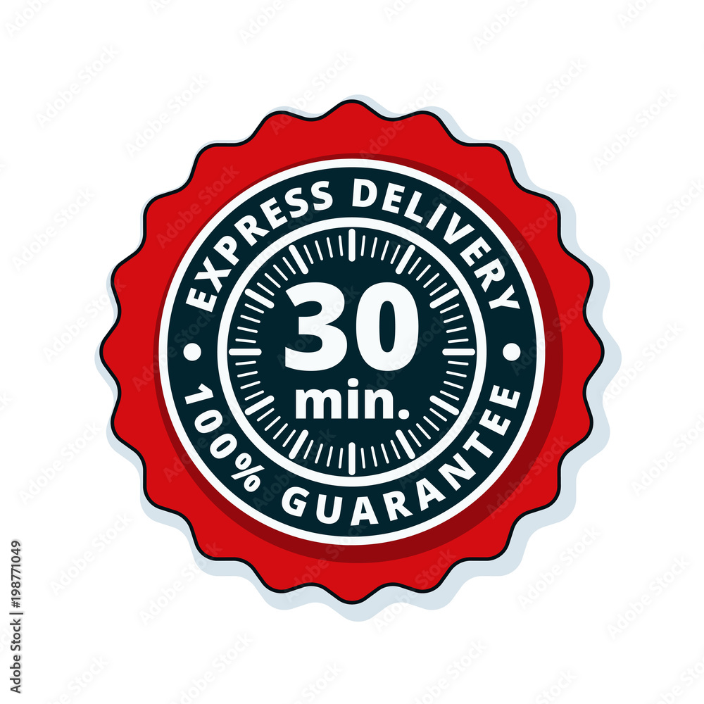 30 minutes Express Delivery illustration 30 minutes Express Delivery illustration
