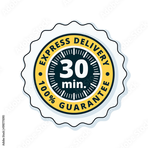 30 minutes Express Delivery illustration